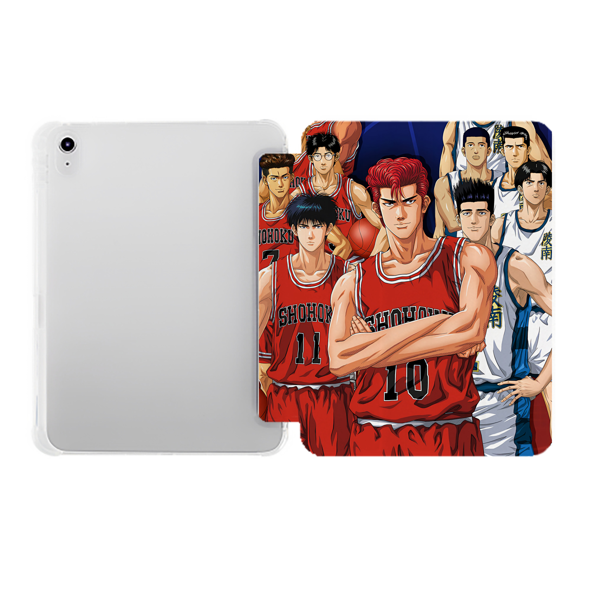 （画像用） SLAM DUNK／スラムダンク IPad ケース ペン収納付き 三つ折りスタンド PUレザー×シリコン 対応機種9.5/10.5/10.9インチ